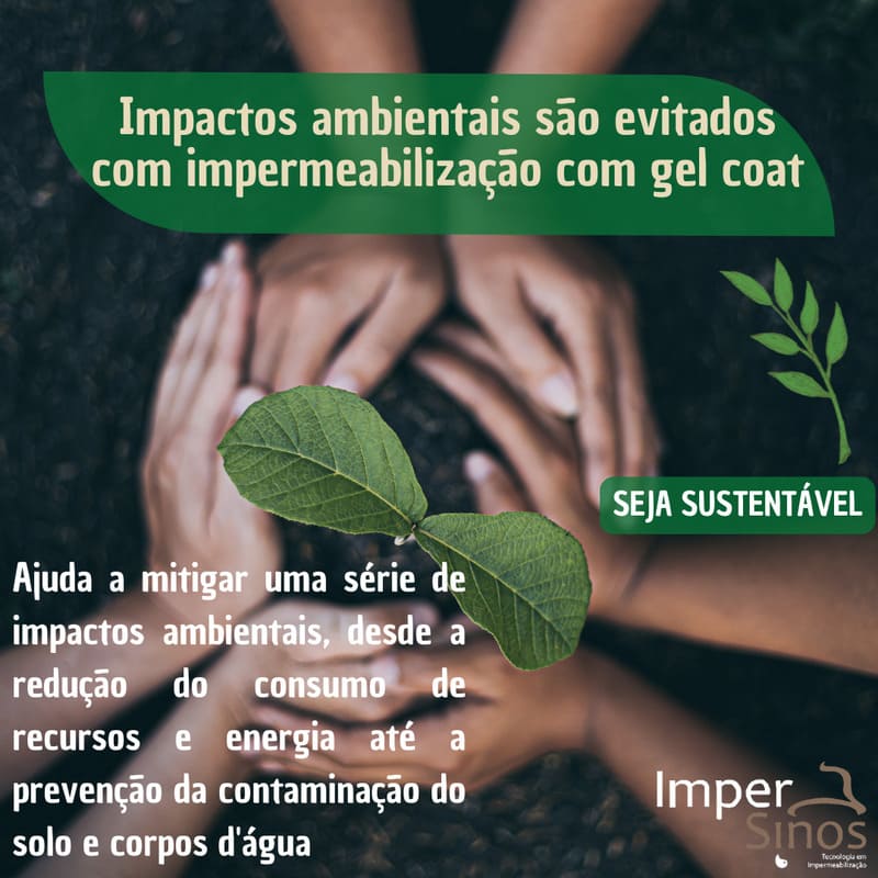 Impactos ambientais evitados com impermeabilização com gel coat